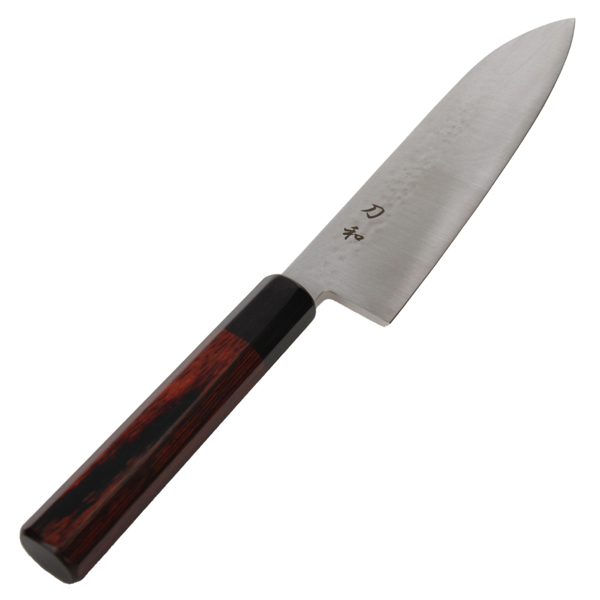 槌目八角 三徳18cm レッド